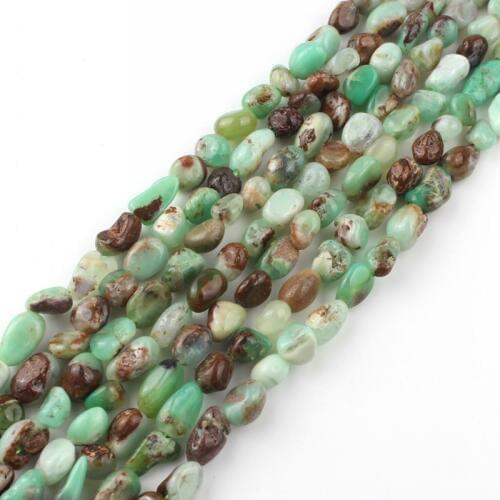 5-7mm Irregular Stone Beads Natural Chrysoprase Australian Jades Loose Beads For Jewelry Making DIY Bracelets Accessories 15