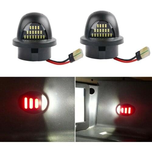 F150 license plate light with red red Ford F250 F350 LED license plate light