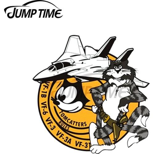 JumpTime 13 x 12cm For Tomcatters Rules Military Decal Windshield Refrigerator Car Stickers Laotop Motorcycle Decoration