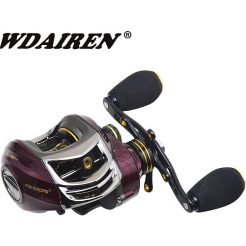NEW Carbon Baitcasting Reel 17+1 BB Super Light Casting Reel Centrifugal and Magnetic Brake System Bass Fishing Carp Fishing