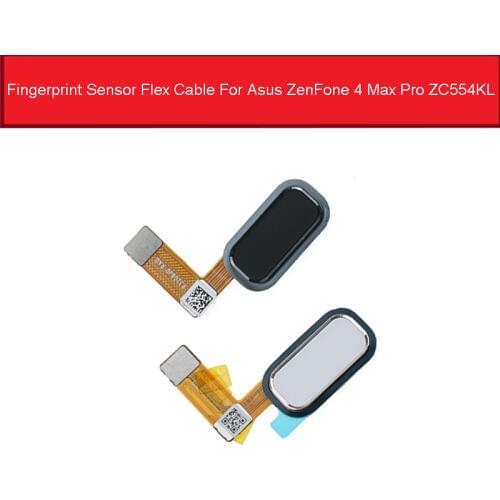 Home Button Fingerprint Sensor Flex Cable For Asus ZenFone 4 Max Pro ZC554KL Menu Fingerprint Scanner Return Key Repair Parts