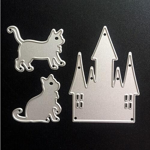YINISE Metal Cutting Dies For Scrapbooking Cat Dog ANIMALS DIY PAPER Album Cards Decoration Embossing Folder Stencils Die Cutter
