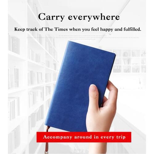 A6 Mini Cute Business PU leather Cover Notebook Hardcover Notepad Vintage Waterproof Portable Journal Diary Pocket Planner