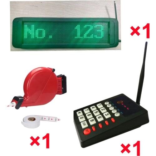 Take a number machine Wireless number calling system with English voice prompt and ticket dispenser free shipping