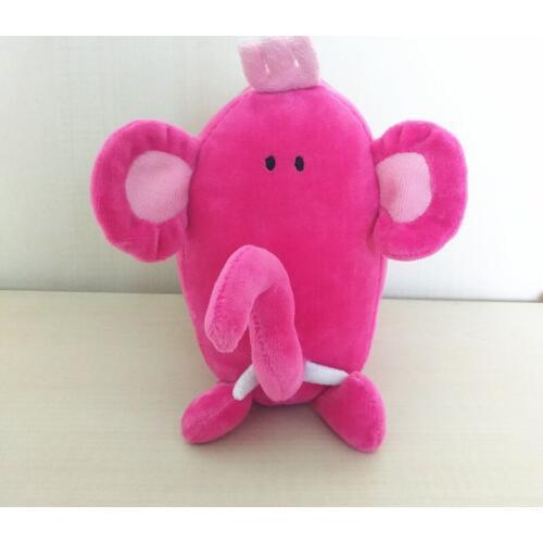 Stuffed Pink Elephant 18*14cm Soft Velboa 100% Polyester Cute Plush Cushion Baby Stuffed Animals Childrens Birthday Gifts