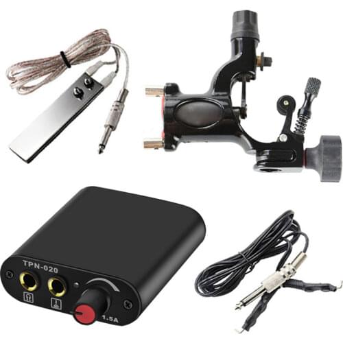 Hot Sale Tattoo Kit Cheap Tattoo Kit of Rotary Tatoo Machine Mini Tattoo Power Supply Tattoo Pedal Clip Cord For Free Shipping