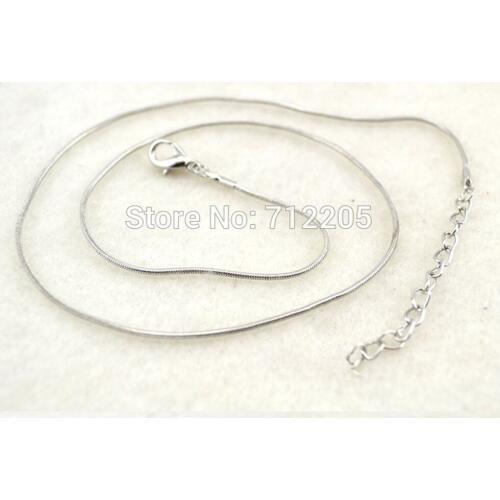 Wholesale rhodium plated new snake chain necklace jewelry,DIY jewelry