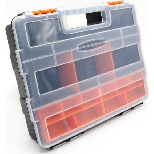 Plastic Transparent Organizer Jewel Bead Case Cover Container Storage Box for Jewelry Pill Hardware and electronic components
