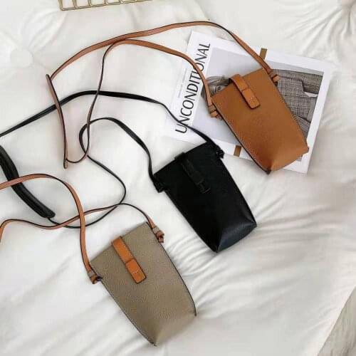 Luxury Brand Women Leather Crossbody Phone Bag Fashion Leisure Cellphone Pouch Purse Wallet Shoulder bag 2021 New Mini Handbags