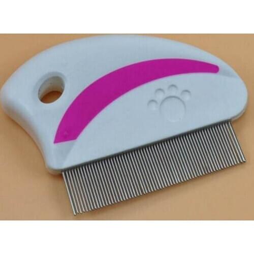 Dual purpose 8CM metal lice comb massage detangle hair brush as nit remove close tine comb for hair care headlice cleaning tool