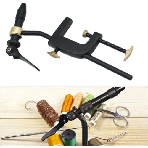 Iron Rotary Fly Tying Vice With Heavy Duty Base Fly Hook Tool Fly Tying Vise