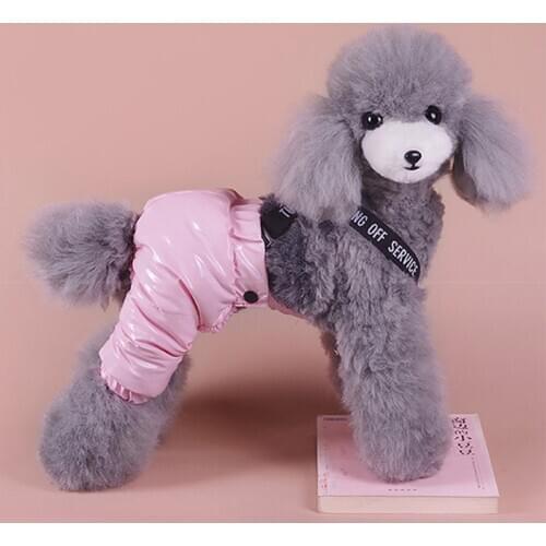 Winter Warm Puppy Medium Dog Pant Fashion Pet Overalls for Small Dogs Chihuahua Maltese Rompers pijama perro Mascotas Costume