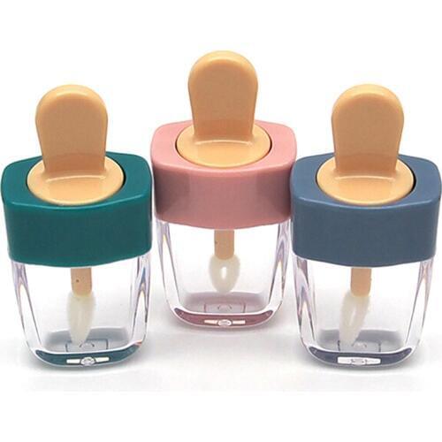 1pcs Empty Lip Gloss Bottle Tube Container Cute Ice Cream Shape Girlishness Bottle 6ml Filling The Empty Bottle Shell
