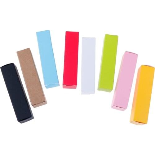 10pcs/lot Lip Balm Tube Packaging Carton Box, Lipstick Tube DIY 8.5*2*2cm