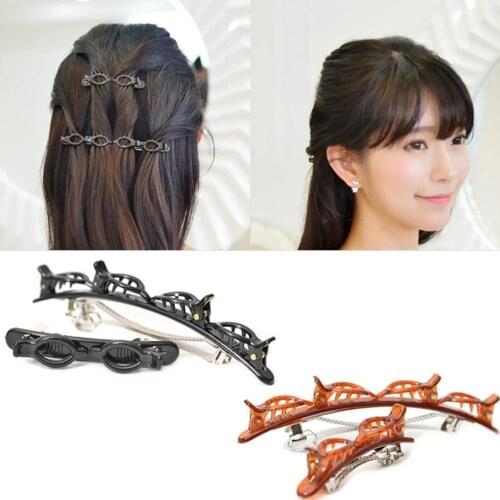 2pcs/Set Double Bangs Hairpin Headband Fashion Wave Zigzag Band Notched Comb Headbands Women Braid Hairstyle Hair Accessories
