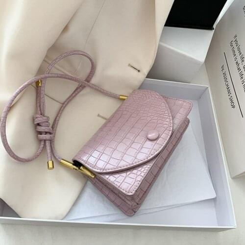 2021 summer new ladies bag bag cover PU Korean version of pure color temperament one-shoulder fashion all-match small square bag