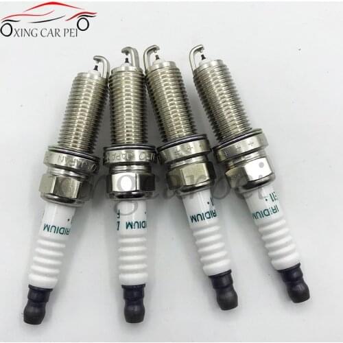 4pcs/lot FXE20HE11 22401-ED71B Dual Iridium Spark Plug For Nissan Sylphy Tiida Versa 1.6 22401ED71B DILZKAR6A11