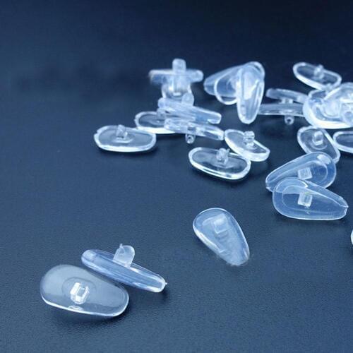 5 Pairs Lock Silicone Airbag Soft Nose Pads On Glasses Screw Type Air Cushion Health Anti-Slip Eyeglasses Tools