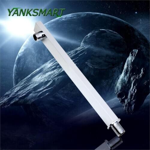 YANKSMART 40cm&60cm Bathroom Accessories Square Brass Wall Mounted For Shower Head Shower Accessories Rain Shower Arm