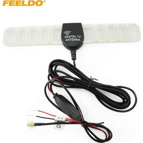 FEELDO Car MCX Connector Active TV Antenna Aerial With Built-in Amplifier For Digital TV #957