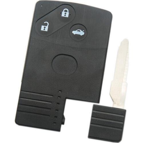 3 Button Smart Card Key Shell Case For Mazda M3 M6 M2 M5 Demio MVP MX-5 MX-7 RX-8 Atenza With Insert Small Blade 20PCS/lot