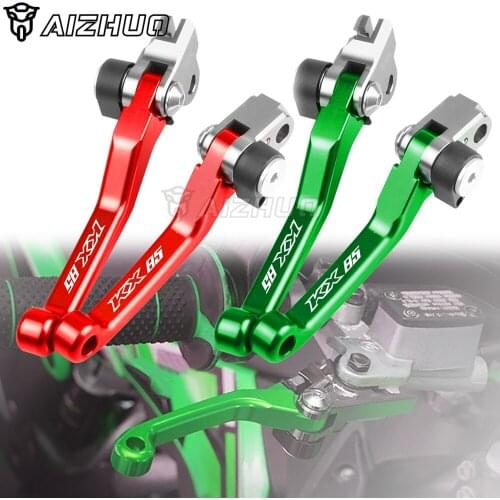 CNC Pivot Brake Clutch Levers FOR KAWASAKI KX80 KX85 2001-2018 2017 2016 Motorbike Lever Dirt Bike Accessories KX 85 Motocross