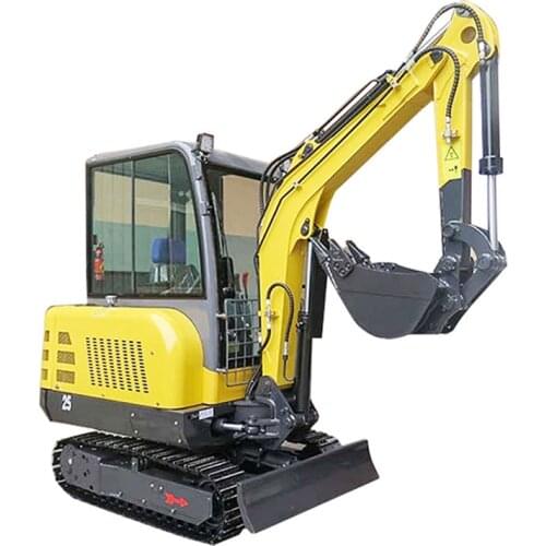 CE EPA 2.5 ton Chinese hydraulic crawler mini excavator with closed cabin