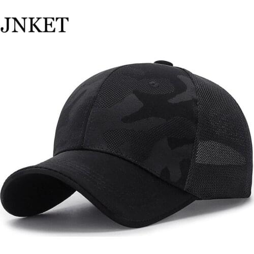 JNKET New Fashion Unisex Camouflage Baseball Cap Breathable Sunhats Snapbacks Hats Outdoor Sport Cap Summer Hat Casquette