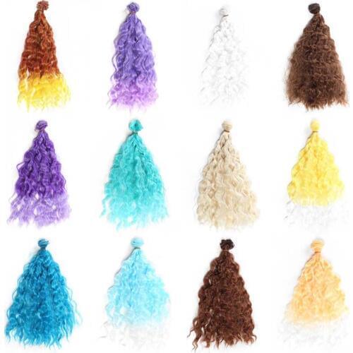 5PCS/LOT High Quality DIY Handmade Synthetic Curly Hair Doll 1/3 BJD Accessories