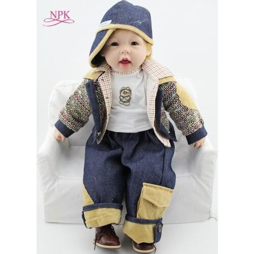 NPK reborn doll with soft real gentle touch High Quality soft silicone vinyl head silicone vinyl BodyBirthday Present