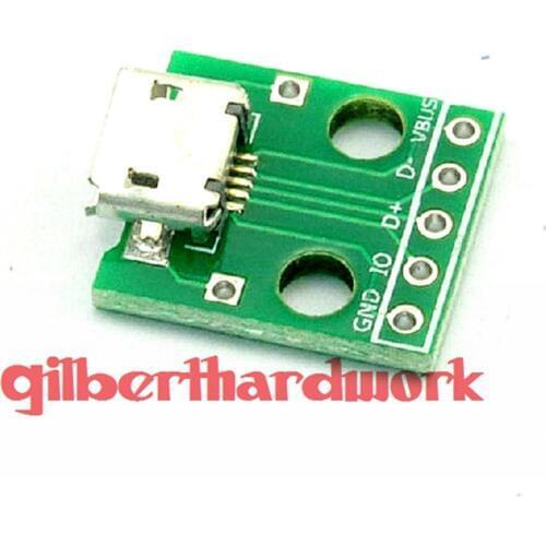 Micro Usb Transferred To Dip Female Connector Adapter Terminal Module