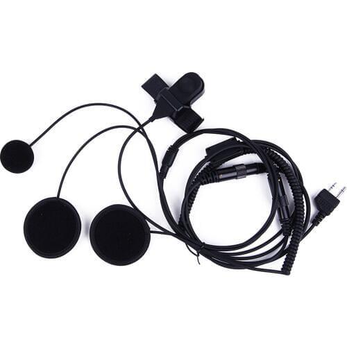 Motorcycle Helmet Finger PTT Headset for Midland Walkie Talkie Hot Sale Professional Earpiece Ham Radio Hf Transceiver Headset