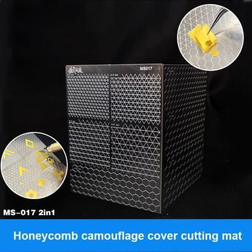 MS017 Stainless Steel Grooved Honeycomb Camouflage Cover Cutting Mat