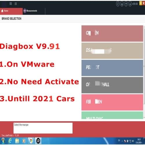Newest Diagbox V9.91 Add Car Till 2020 Full Update For Lexia 3 PP2000 Diagbox V9.68 For Citroen/Peogeot/DS/Opel Diagnostic Tool