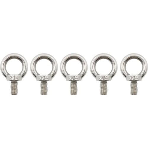 M14(9/16'') Eyebolt, 304 Stainless Steel Lifting Eye Bolt, 5 PCS Heavy Duty Male Thread Lifting Ring Machinery Shoulder Eye Bolt