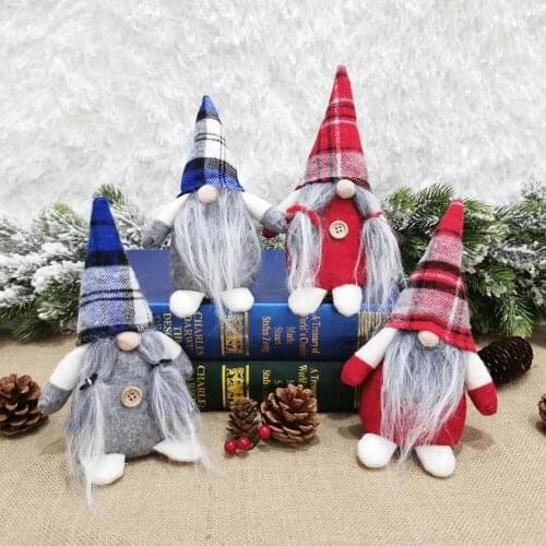 2022 New Year Christmas Ornaments DIY Xmas Gift Santa Claus Snowman Tree Pendant Doll Hang Decorations for Home Noel Natal
