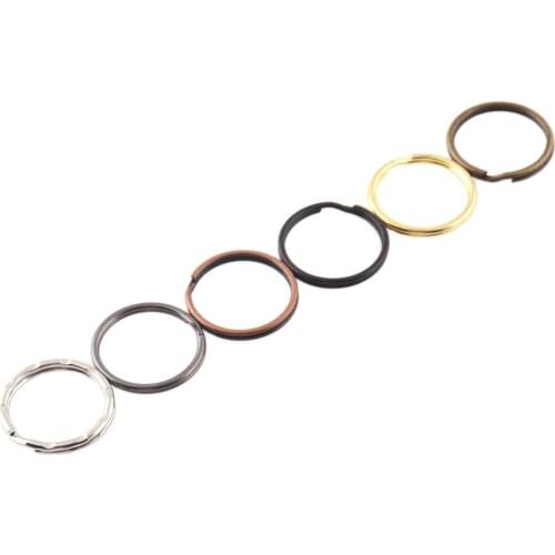 Split Ring 20*18mm Key ring Hook Loop Flat Key Ring key chain Leather Craft diy handmade accessories Connectors 30pcs