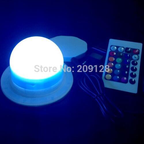Rgb induction charge 16 colors change remote control cube ball light