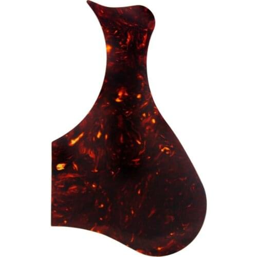 FLEOR Self-adhesive Acoustic Guitar Pickguard Scratch Plate Brown Tortoise Shell