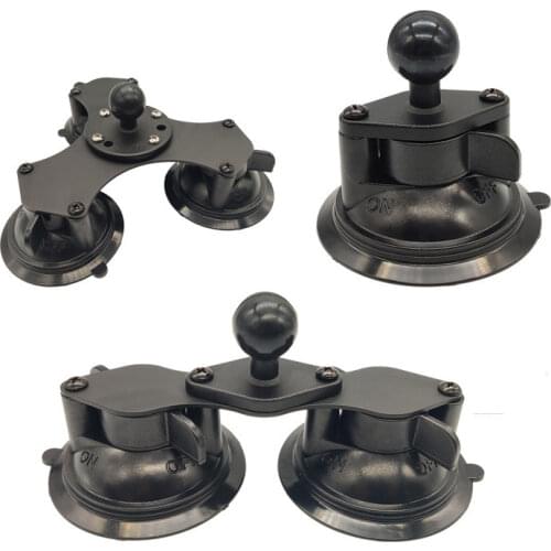 Triple Twist Suction Cup Car Window Twist Lock Suction Cup Base with 1 inch Ball Mount for Gopro Camera Smartphone