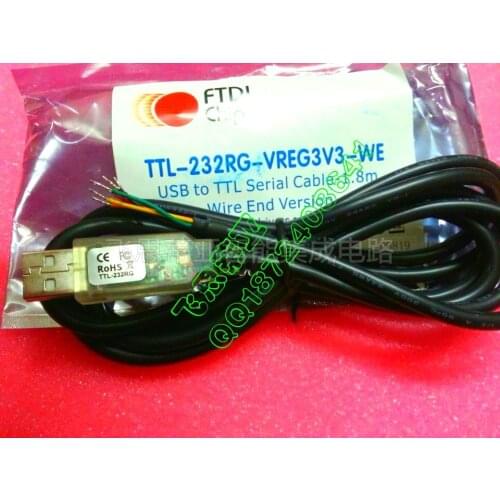 TTL-232RG-VREG3V3-WE FTDI USB Cables / IEEE 1394 Cables USB Embedded Serial Wire End 3V3 250mA