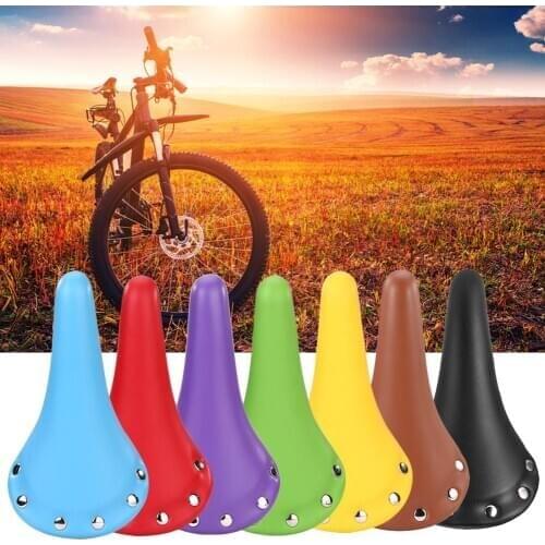 Bicycle Cycling Saddle Cushion Bike Saddle Retro Wicker Leather Soft Bike Seat Cover Mat Bike Saddle Racing Seat for MTB Bike