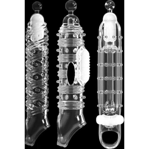 Vibrating Dildo Sleeve Stimulator Powerful Male Massage Longlasting Adult Sex Toys for Men