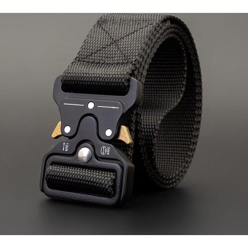 Military Tactical Belts Nylon Army Waist Belts Adjustable Heavy Duty Training Waist Belt Waist Support Belts 125cm