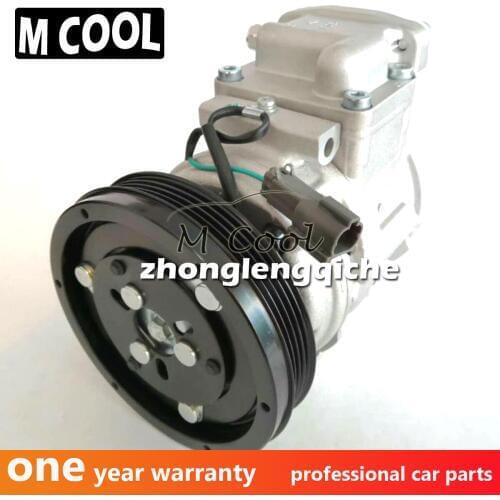 10PA15C Air Conditioning Pump Compressor For Daewoo Solar V Excavator Doowon 2208-6013 22086013 2208-6013A 22086013A 24V 4PK