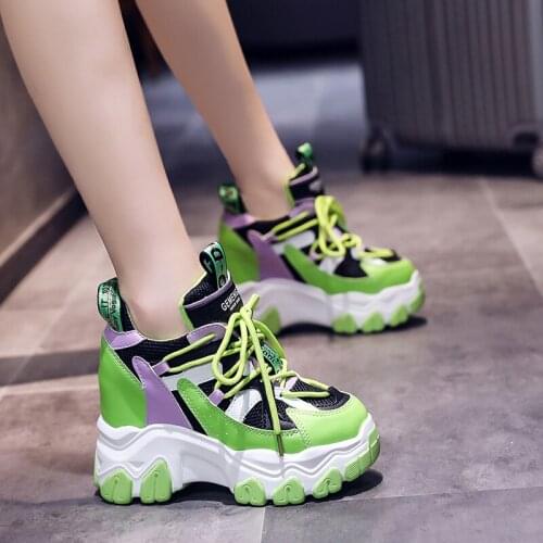 2021 Sneakers Women Designer Shoes Breathable Sport Platform Sneakers Women Casual Height Ladies Chunky Shoes Chaussure Femme