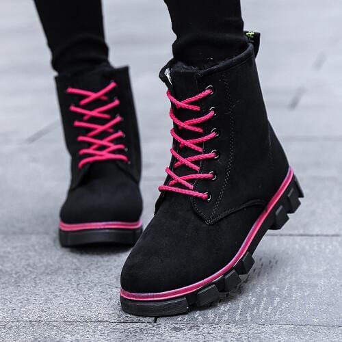 Womens Snow Boots New Suede Thickening Plus Velvet Warm Cotton Boots Short Boots With Wild Models Four Colors Optional B21-04