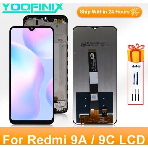 "6.53" Original For Xiaomi Redmi 9C Display LCD Touch Screen Digitizer Display Replacement Parts For Xiaomi Redmi 9A LCD