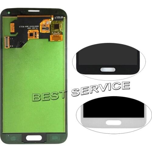 For Samsung for galaxy S5 LCD G900 G900F G900V G900V G900A G900T G900P Disaplay LCD Screen Touch Digitizer Assembly black white