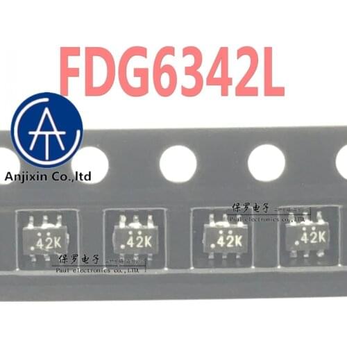 10pcs 100% orginal new real stock Load switching power supply chip FDG6342L FDG6342 SOT-363